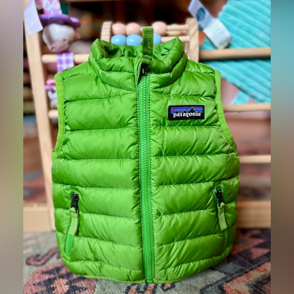 Patagonia Vibrant Green Quilted Vest